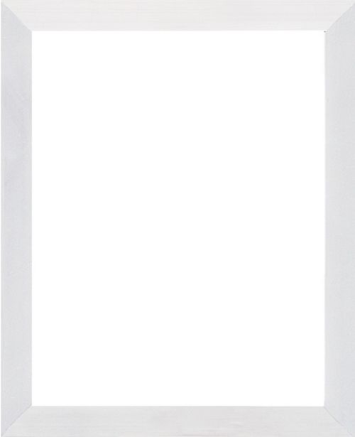 White Flat Metal Frame